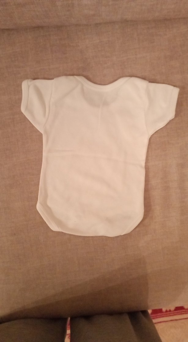 Bebek Kız Kısa Kollu Beyaz Body - Görsel 2