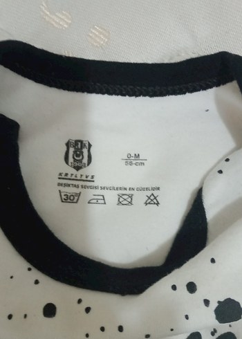 Uzun Kollu Baskılı Beyaz Bebek Body - Görsel 4