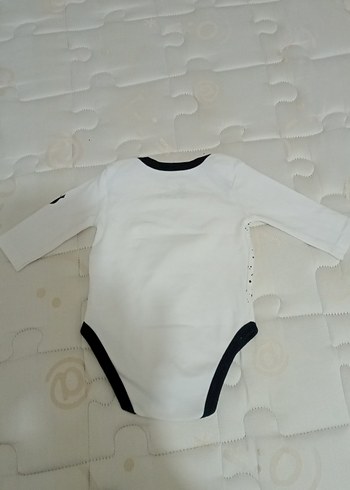 Uzun Kollu Baskılı Beyaz Bebek Body - Görsel 2