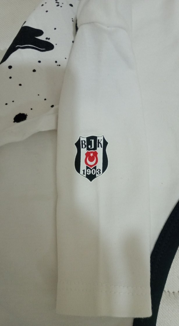 Uzun Kollu Baskılı Beyaz Bebek Body - Görsel 3