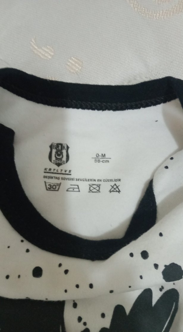 Uzun Kollu Baskılı Beyaz Bebek Body - Görsel 4