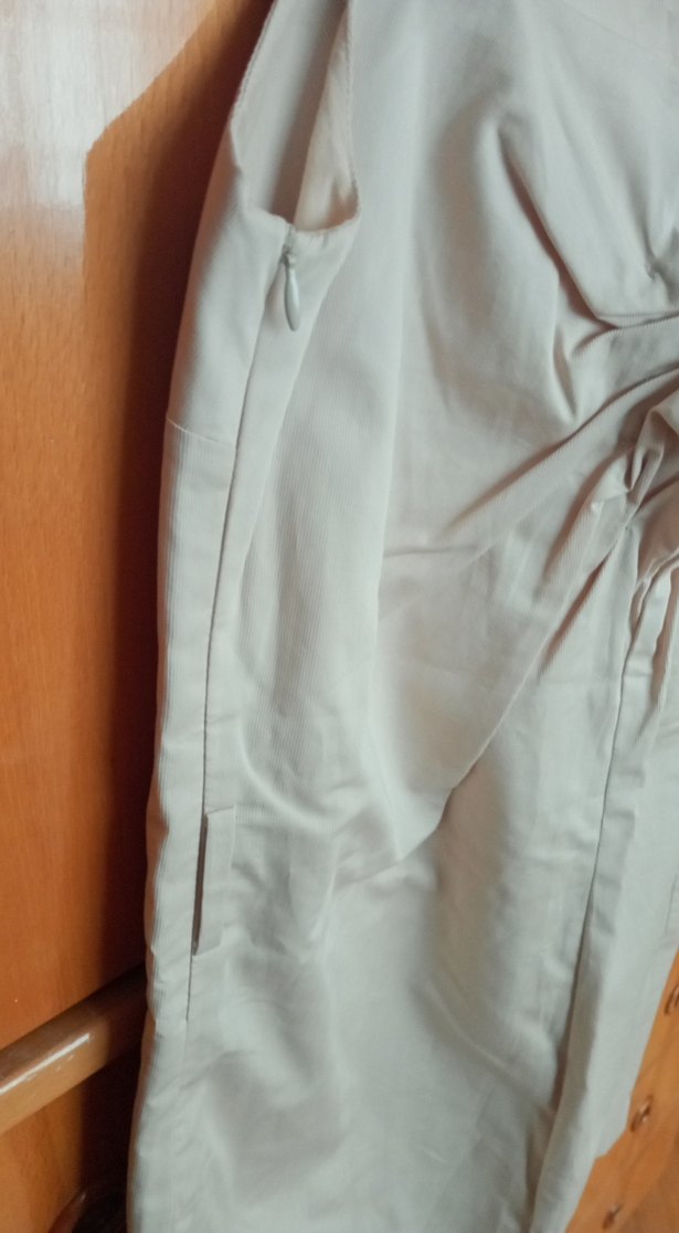 Bej Renkli kalın askılı elbise - Görsel 3