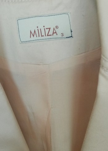 Bej Nakışlı  Kadın Blazer Ceket - Görsel 5