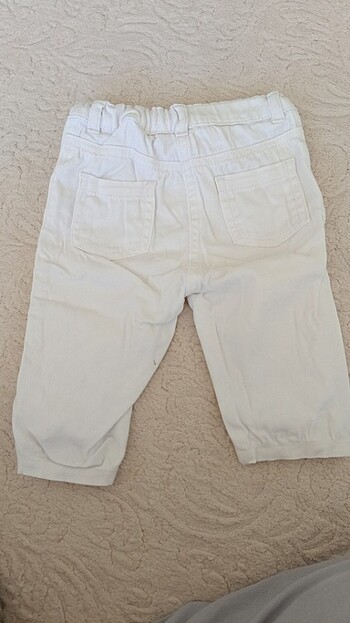 12-18 Ay Beden beyaz Renk Kız bebek pantolon 