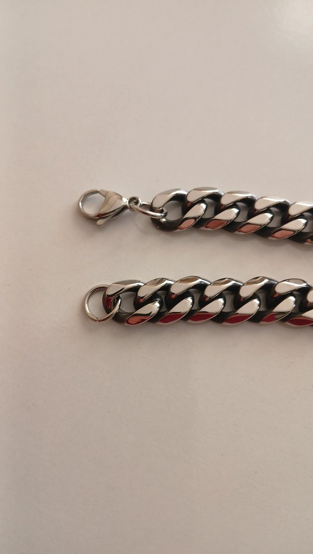 titanyum çelik kolye kalın model - Görsel 2