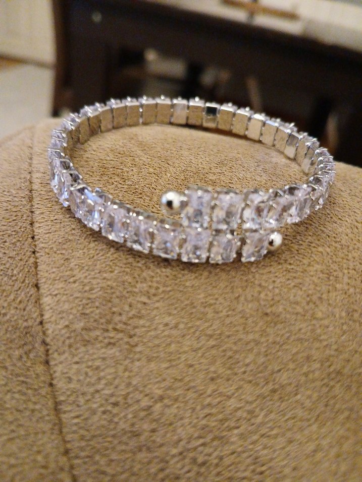 Beyaz Payetli Kadın Bileklik - Görsel 2