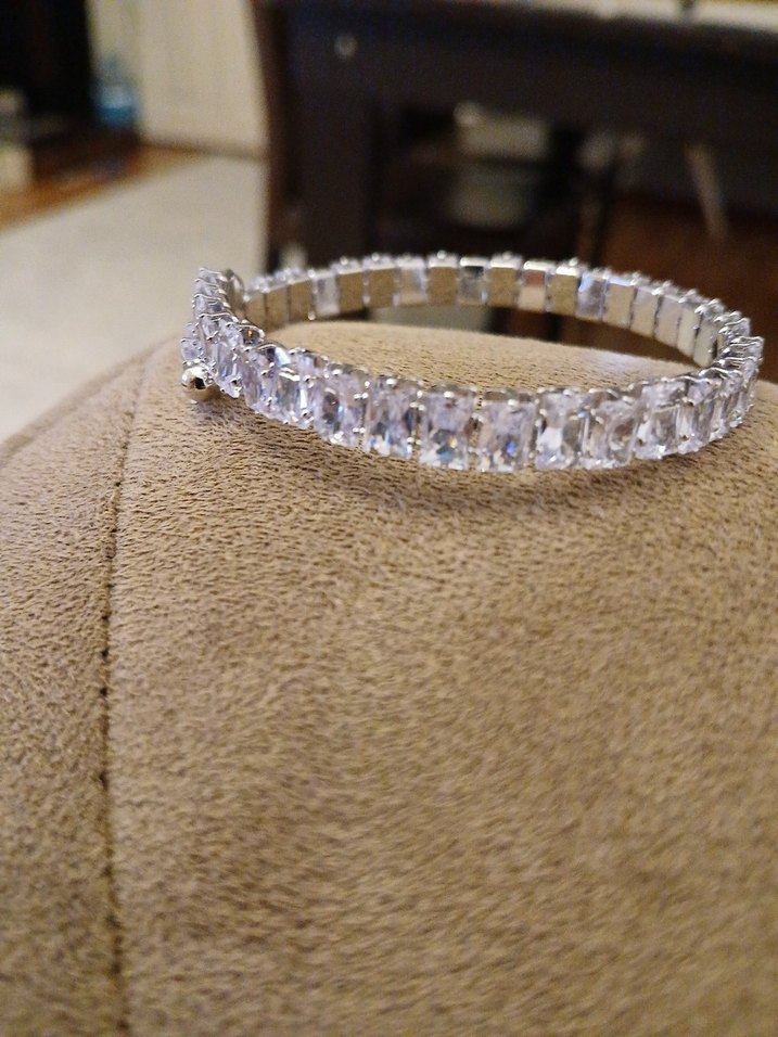 Beyaz Payetli Kadın Bileklik - Görsel 3