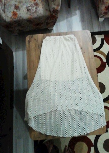 xs Beden Krem örgu #yazlık #etek