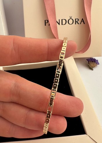Beden altın Renk Pandora Gold Su Yolu Bileklik