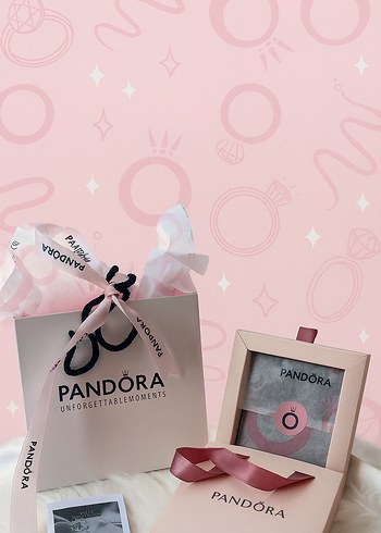 Pandora Pandora Beyaz Asil Kalp Set