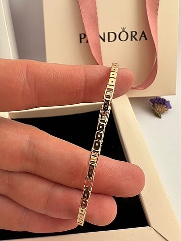  Beden altın Renk Pandora Gold Su Yolu Bileklik