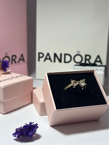 Pandora Pandora Gold Işıltılı Fiyonk Yüzük