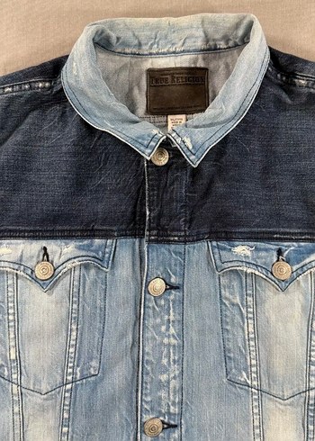 True Religion Mavi Denim Ceket - Görsel 2