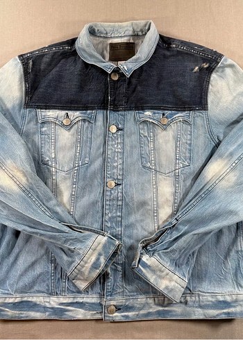True Religion Mavi Denim Ceket - Görsel 5