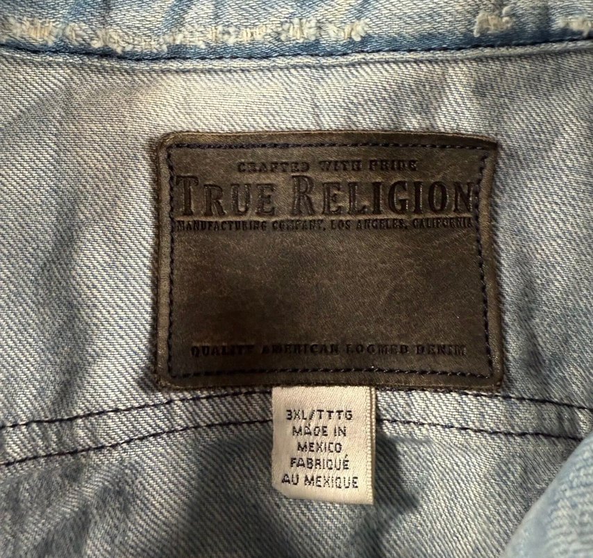True Religion Mavi Denim Ceket - Görsel 3