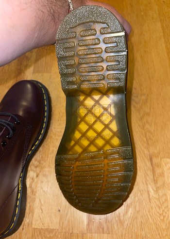 Dr. Martens 1460 Bordo Deri Bot - Görsel 5