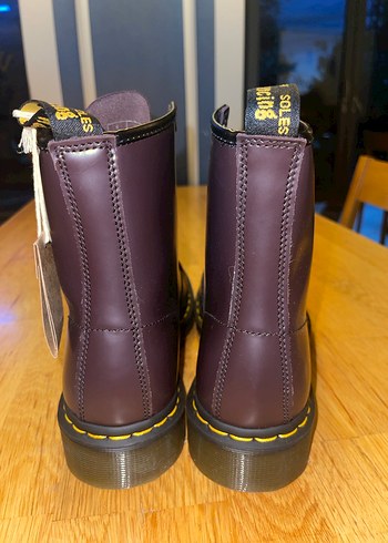 Dr. Martens 1460 Bordo Deri Bot - Görsel 11