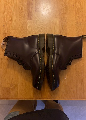 Dr. Martens 1460 Bordo Deri Bot - Görsel 15