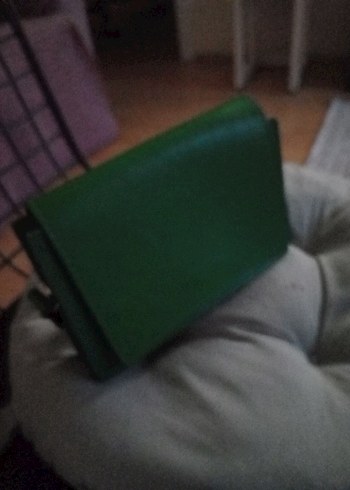 Yeşil Süet Kadın Çanta - Görsel 3