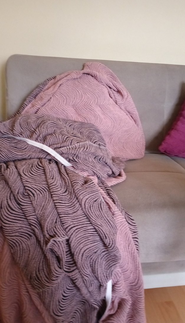 Pembe ve Gri Yumuşak cekyar kol tuk ortusu.2 adet. - Görsel 3