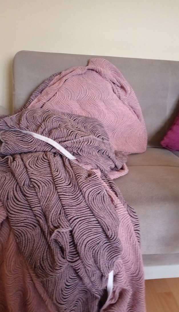 Pembe ve Gri Yumuşak cekyar kol tuk ortusu.2 adet. - Görsel 2