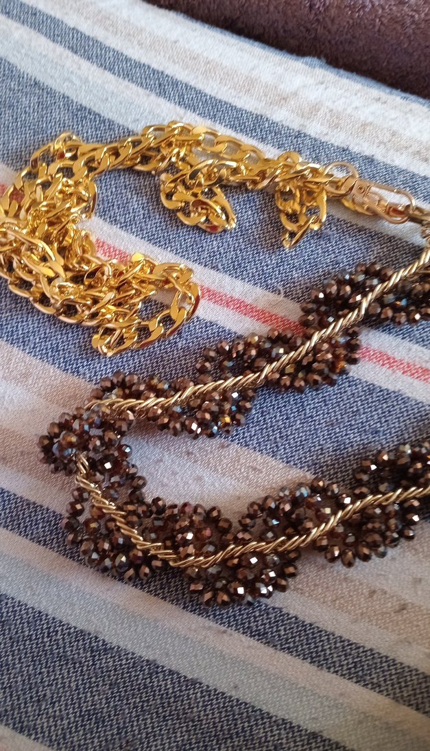 Uzun Zincir Detaylı Vintage Kadın Kolyesi - Görsel 2