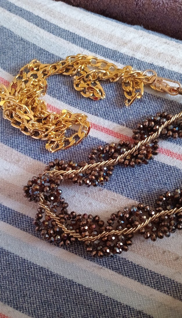 Uzun Zincir Detaylı Vintage Kadın Kolyesi - Görsel 3