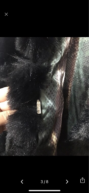 s Beden Şapkalı peluş kürk
