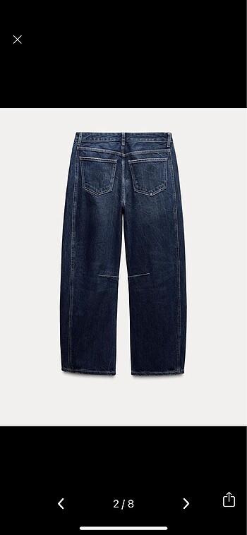 Zara barrel jean