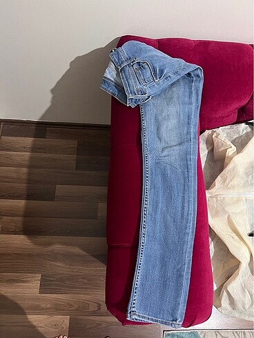H&M H&M 29/32 likralı uzun kot pantolon