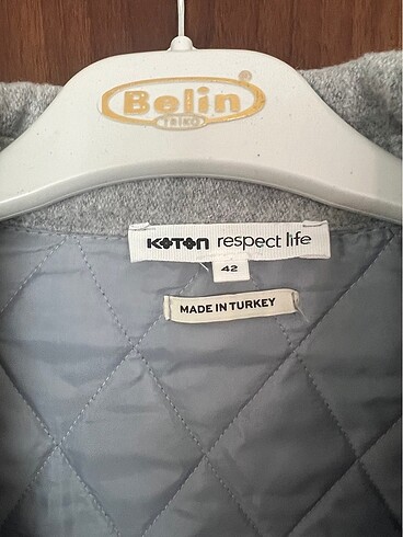 42 Beden gri Renk 42 beden Koton gri kapitone astarlı ceket/ gömlek