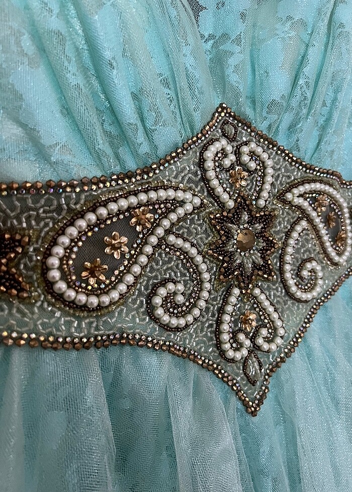 Sıfır tuvalet/ abiye taşlı 36/38 beden - Görsel 3