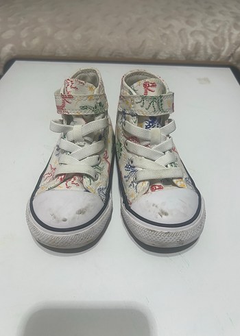 23 Beden Orijinal Converse 23 numara Kız Çocuk Renkli Bağcıklı convers