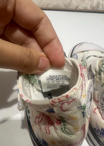 Converse Orijinal Converse 23 numara Kız Çocuk Renkli Bağcıklı convers
