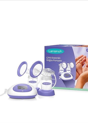 Lansinoh Çiftli Elektrikli Göğüs Pompası Mor