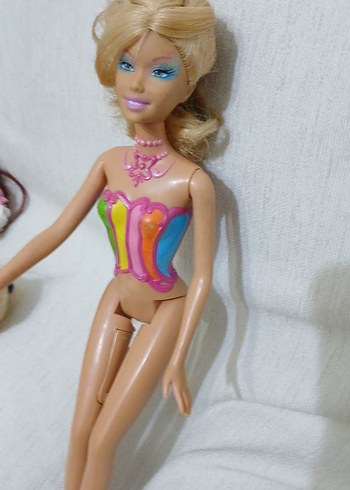 Barbie Renkli Pastel Desenli Oyuncak Bebek