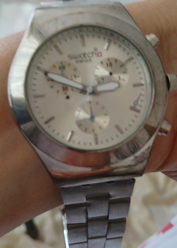 Gri Swatch Erkek İş Saati