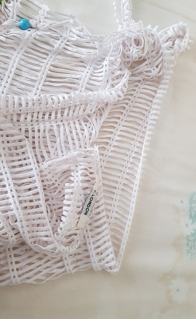 Boncuklu Örgü Kadın pareo - Görsel 3