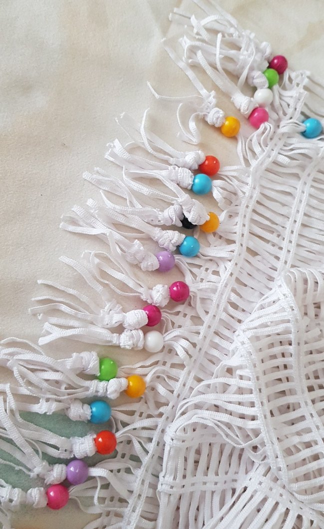 Boncuklu Örgü Kadın pareo - Görsel 4