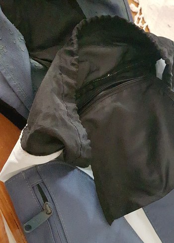 Beden mavi Renk Mavi ve Gri Baskılı sırt Çantası