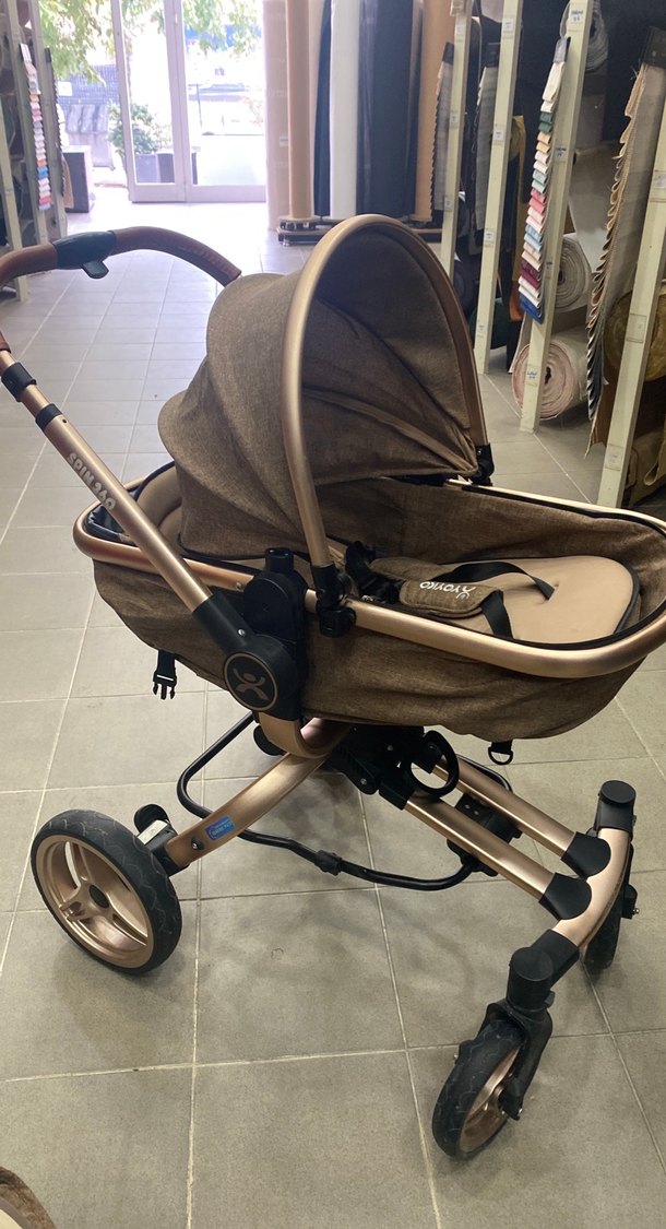 Kahverengi Bebek Arabası ve Oto Koltuğu Seti - Görsel 5