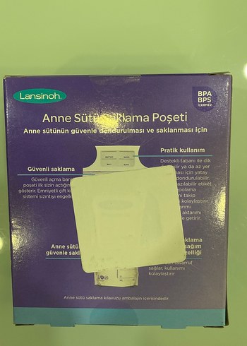 Lansinoh Anne Sütü Saklama Poşeti 50 Adet - Görsel 2