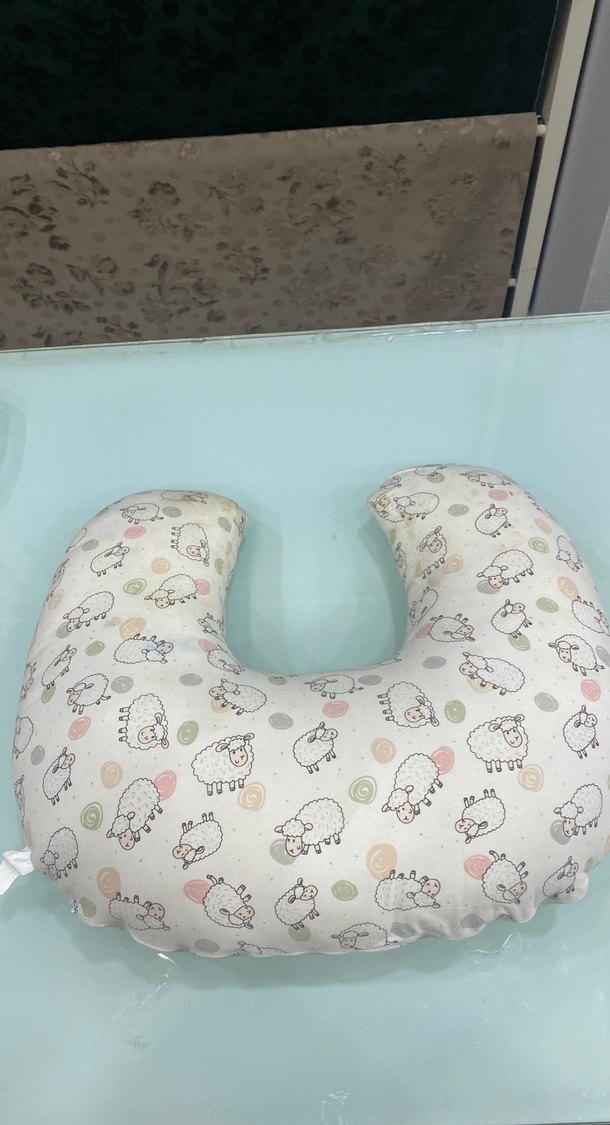 Bej Desenli Emzirme ve Hamile Destek Yastığı - Görsel 2