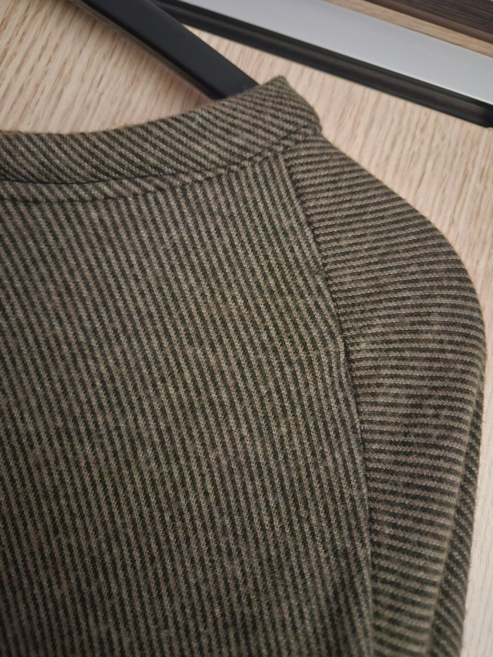 Haki Uzun Salaş Kadın Elbise - Görsel 2