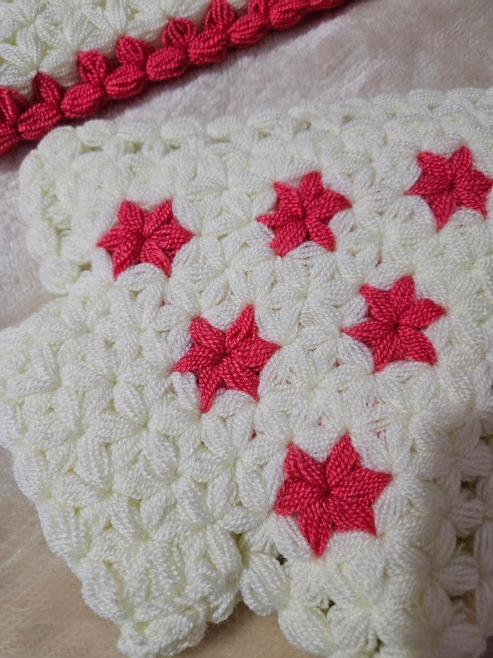 El Yapımı Renkli Beyaz Banyo Lifi ikili - Görsel 2