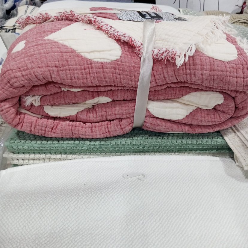 MÜSLİN JAKARLI 6 KATLI YATAK ÖRTÜSÜ - Görsel 2
