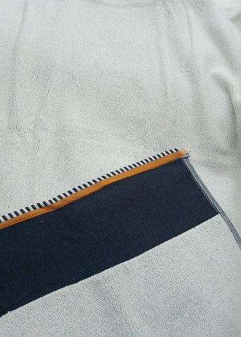 Gri Beyaz Modern Havlu 70*140 - Görsel 3