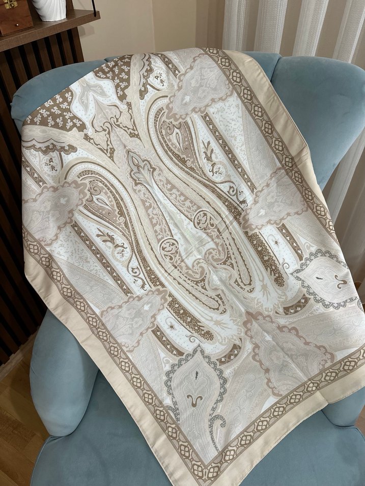 Kadın etnik desen Pamuk şal - Görsel 3