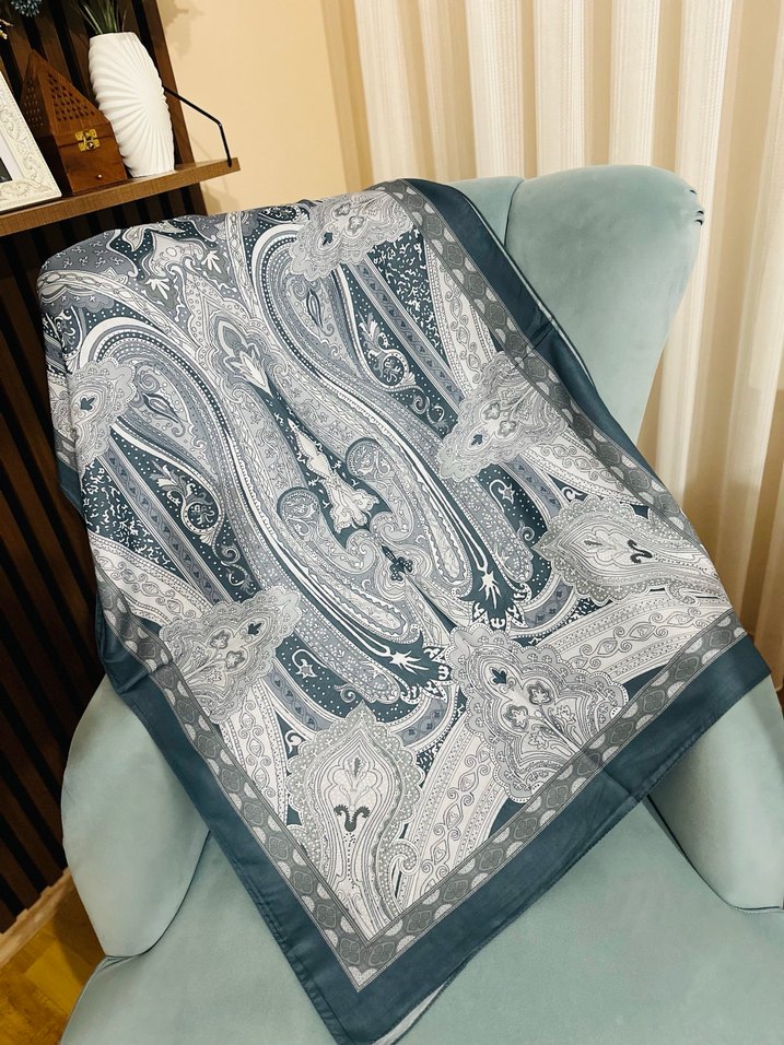 Kadın etnik desen Pamuk şal - Görsel 5