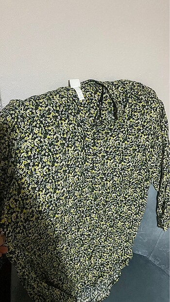H&M H&m çiçekli oversize gömlek